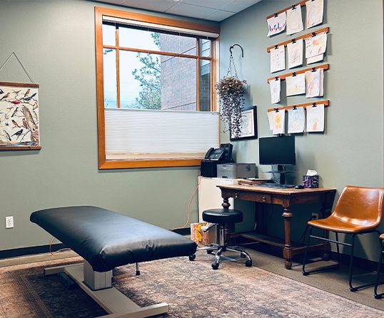 Interior of Bellingham Naturopathic Clinic office showing workspaces and consultation rooms